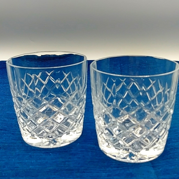 None Other - 2 Highball Crystal Old Fashion Glasses